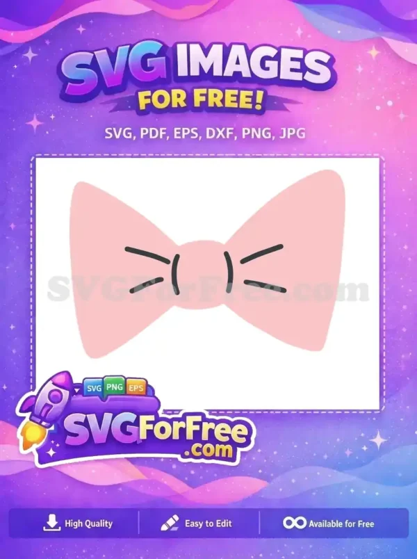 Free Pink Bowtie Clipart Free Baby Clothes Free SVG