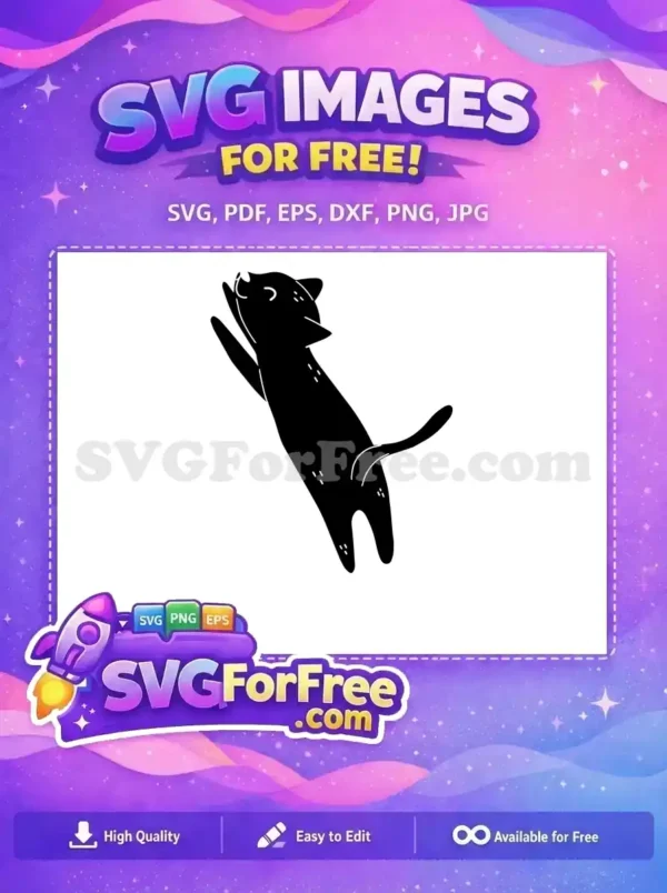 Free Happy Cat Free Stretching Kitten T shirt Free SVG