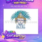 Free Aztec Skull Free Warrior Headdress Aztec Free SVG - Instant Download