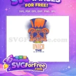 Free Orange Skull Crown Free Under Radar T shirt Free SVG - Instant Download