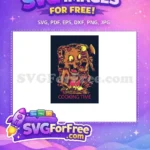 Free Crazy Eyed Bear Free Axe Fish Cooking Free SVG - Instant Download