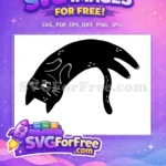 Free Upside Down Cat Free Relaxing Pose T shirt Designs Free SVG - Instant Download