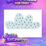 Free Sky Blue Cloud Free Raindrops T shirt Free SVG - Instant Download