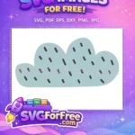 Free Light Blue Cloud Free Dark Rain T shirt Free SVG - Instant Download