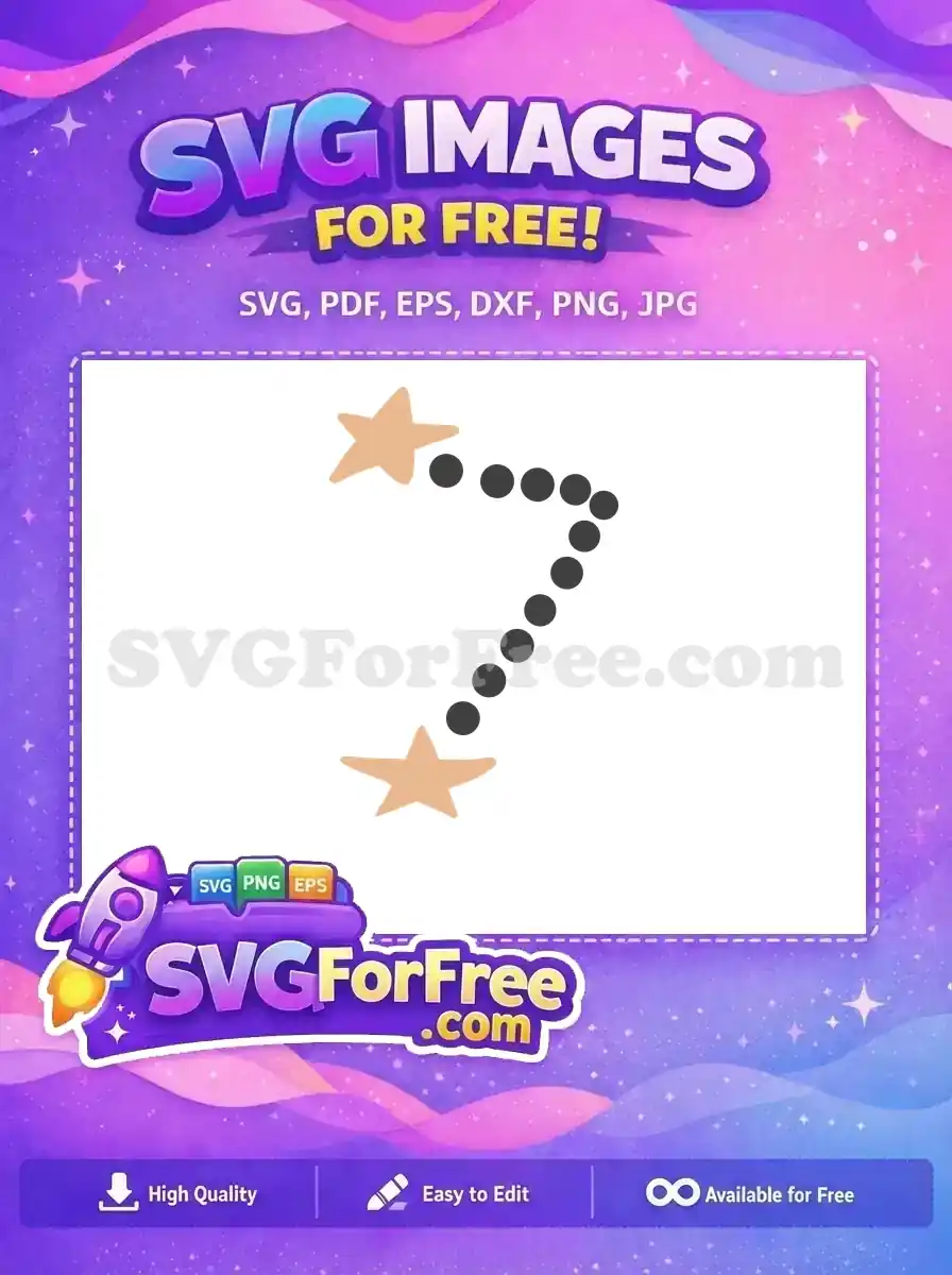 Free Tan Stars Free Black Dots Constellation T shirt Designs Free SVG