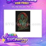 Free Red Plume Free Super Spartan Design T shirt Free SVG - Instant Download