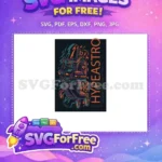 Free Teal Orange Spaceman Free Hypeastro Design T shirt Free SVG - Instant Download