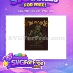 Free Green Slime Free Horned Monster T shirt Free SVG - Instant Download