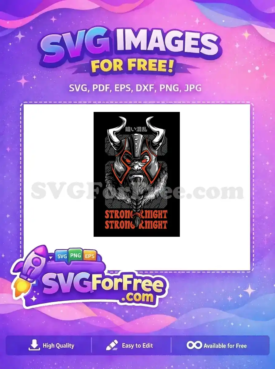Free Horned Helmet Free Red Eyes Strong Knight Free SVG