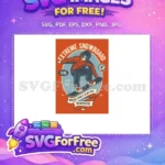 Free Retro Snowboarder Free Winter Sport Club Free SVG - Instant Download