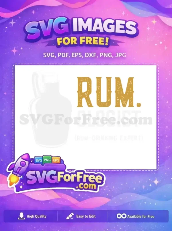 Free Rumologist Design Free Alcohol Expert T shirt Free SVG