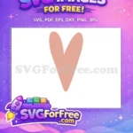 Free Simple Pink Heart Free T shirt Designs Free SVG - Instant Download