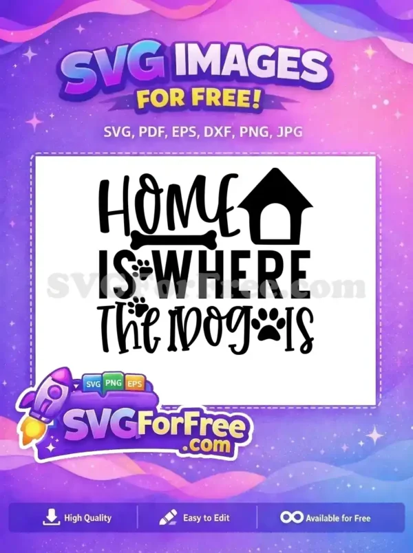 Free Paw Prints Free Dog Bone Home Decor Free SVG