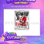 Free Sunset Beach Free Phuket Ride Wild Surf Free SVG - Instant Download