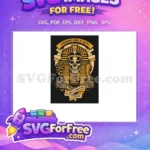 Free Pharaoh Skull Free Ankh Symbol Egyptian Free SVG - Instant Download