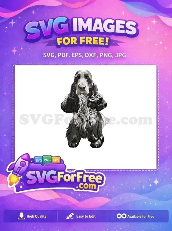 Free Orange Eyes Free Spotted Coat Cocker Spaniel Free SVG
