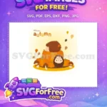 Free Sleeping Hedgehog Free Autumn Pumpkins T shirt Designs Free SVG - Instant Download