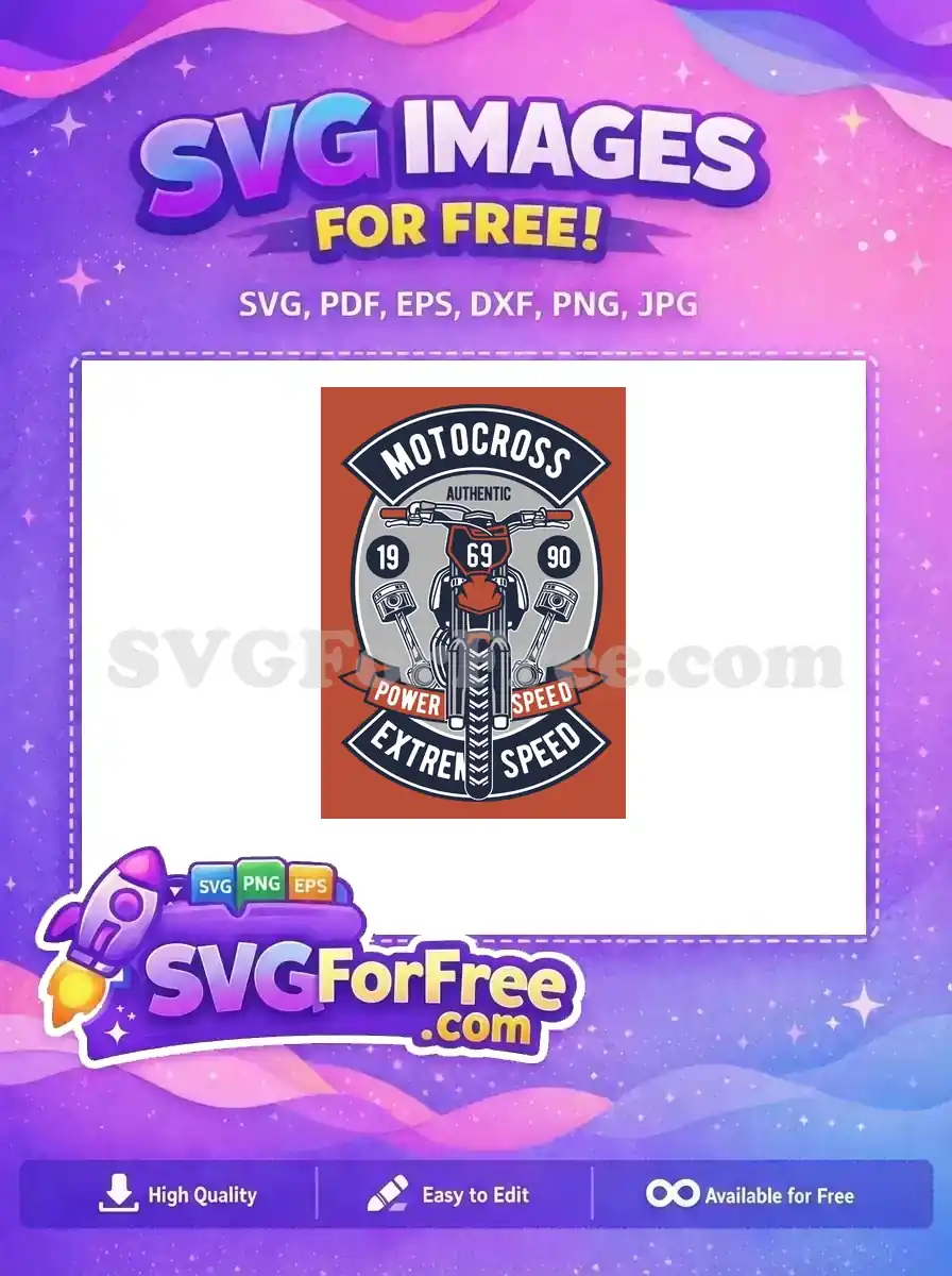 Free Motocross Pistons Free Authentic 1990s Free SVG