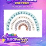 Free Pastel Triangles Free Dashes Rainbow T shirt Designs Free SVG - Instant Download