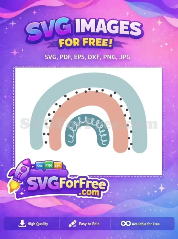 Free Blue Pink Rainbow Free Black Dots T shirt Designs Quotes Free SVG