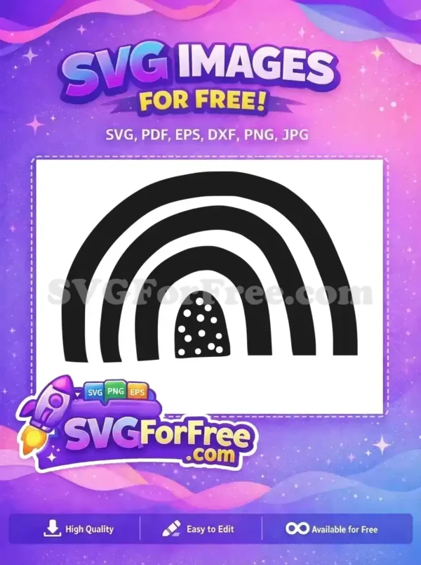 Free Black Rainbow Arches Free Polka Dot Pattern T-shirt Free SVG Free Black Rainbow Arches Free Polka Dot Pattern T-shirt Free SVG
