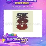 Free Distorted Letters Free Boarder Text T shirt Free SVG - Instant Download