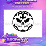 Free Skull Flower Free Stitched Smile Halloween Free SVG - Instant Download