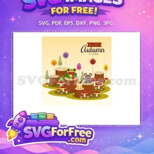 Free Autumn Animals Frog Hamster Mouse T Shirt Free Designs Free SVG