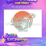 Free Surfboard Design Free Sunshine Pacific Coast Free SVG - Instant Download