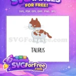 Free Brown Spotted Cat Free Holding Flowers T shirt Free SVG - Instant Download