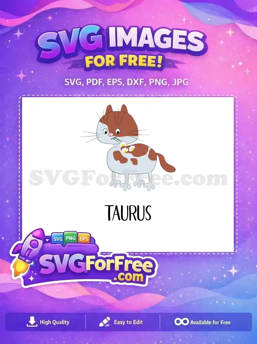 Free Brown Spotted Cat Free Holding Flowers T shirt Free SVG