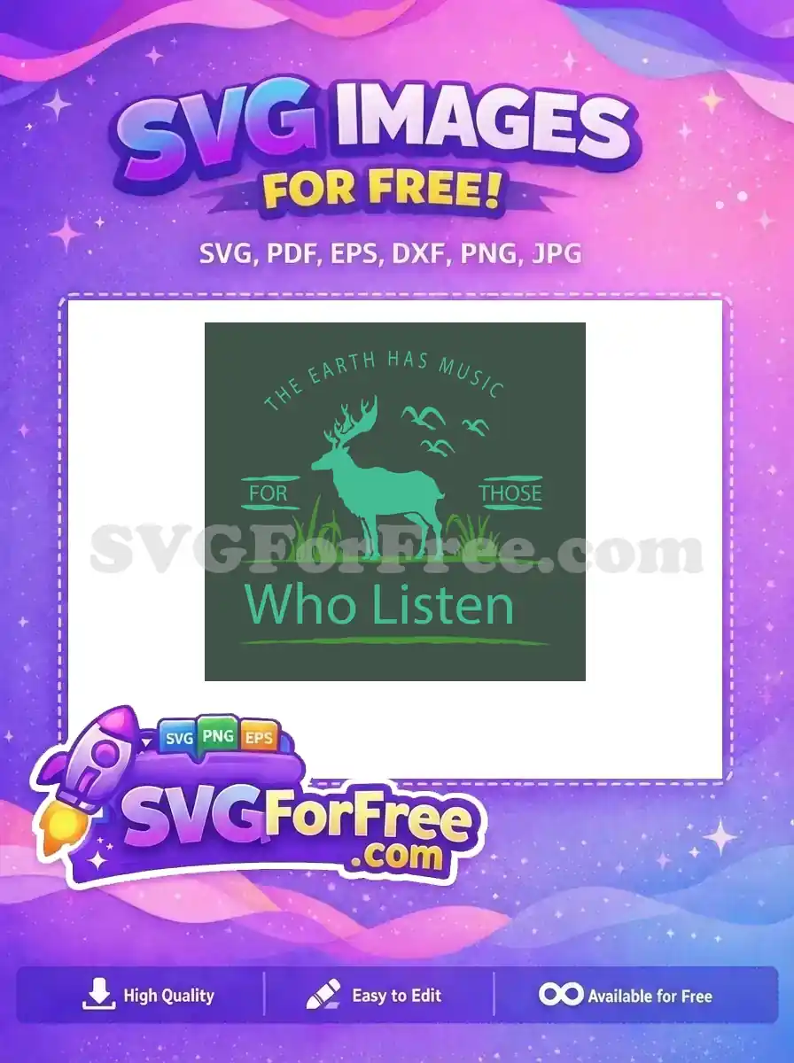Free Teal Deer Free Birds Earth Music Free SVG