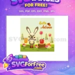 Free Autumn Bunny Coffee Free Apple Tree T shirt Designs Free SVG - Instant Download