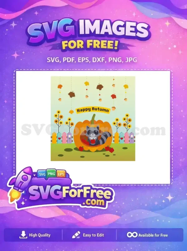 Free Cute Raccoon Apples Free Pumpkin Patch Happy Autumn Free SVG Free Cute Raccoon Apples Free Pumpkin Patch Happy Autumn Free SVG