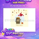 Free Flower Crown Bear Free Mushroom Umbrella Autumn Free SVG - Instant Download