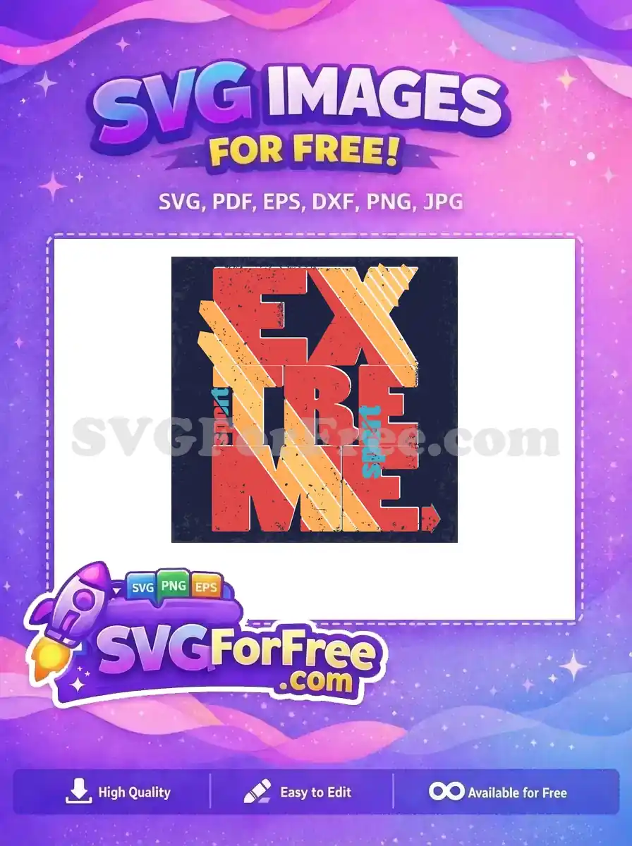 Free Distressed Graphic Free Sport Design Extreme Free SVG