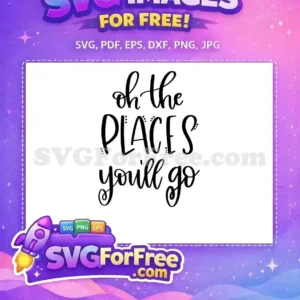 Free Black Script Free Dots Oh The Places Free SVG