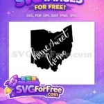 Free Ohio State Free Home Sweet Home Quote Free SVG - Instant Download