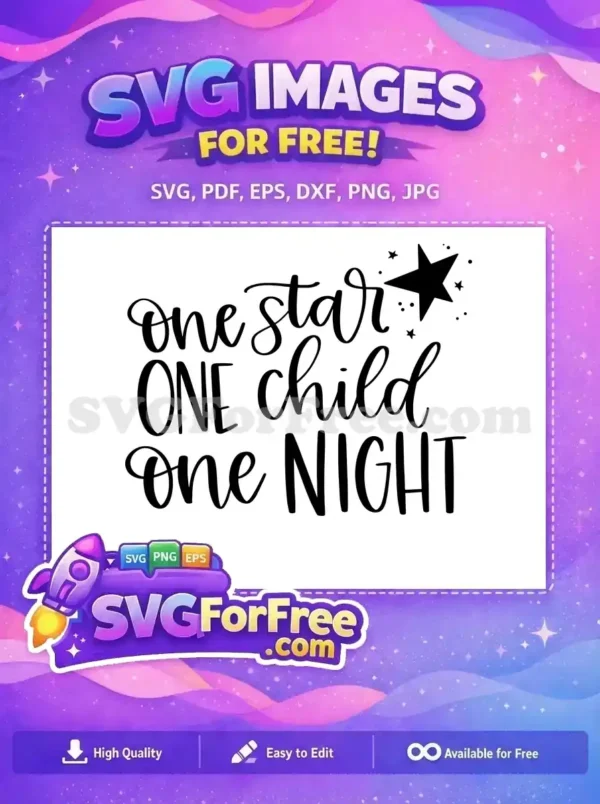 Free Starry Night Free One Child One Night Free SVG