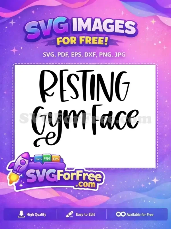 Free Resting Gym Free Face Silhouette T shirt Free SVG Free Resting Gym Free Face Silhouette T shirt Free SVG