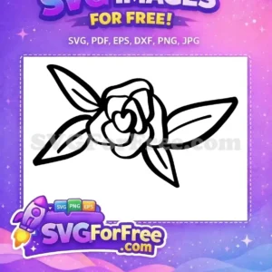 Free Black Outline Rose Free Elegant Floral T shirt Free SVG Free Black Outline Rose Free Elegant Floral T shirt Free SVG