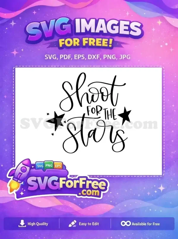 Free Calligraphy Stars Free T shirt Quotes Designs Free SVG