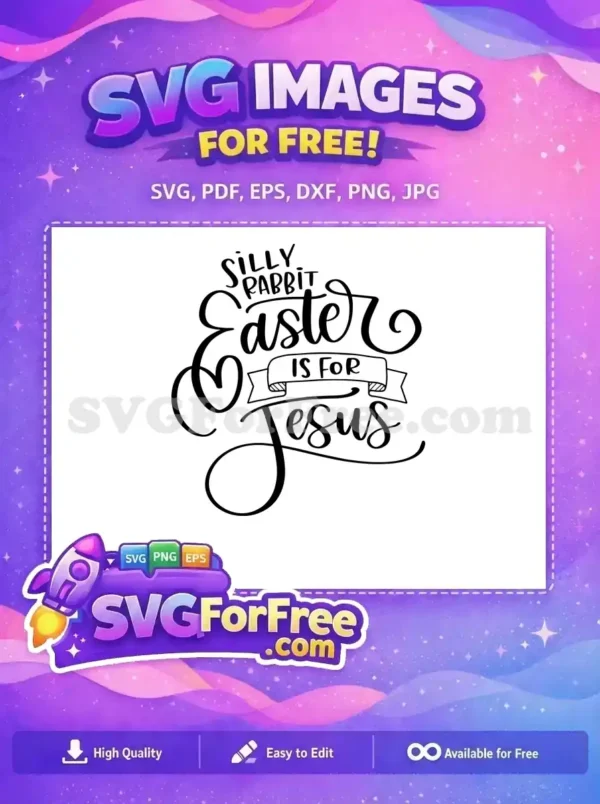 Free Silly Rabbit Free Easter Jesus Religious Free SVG