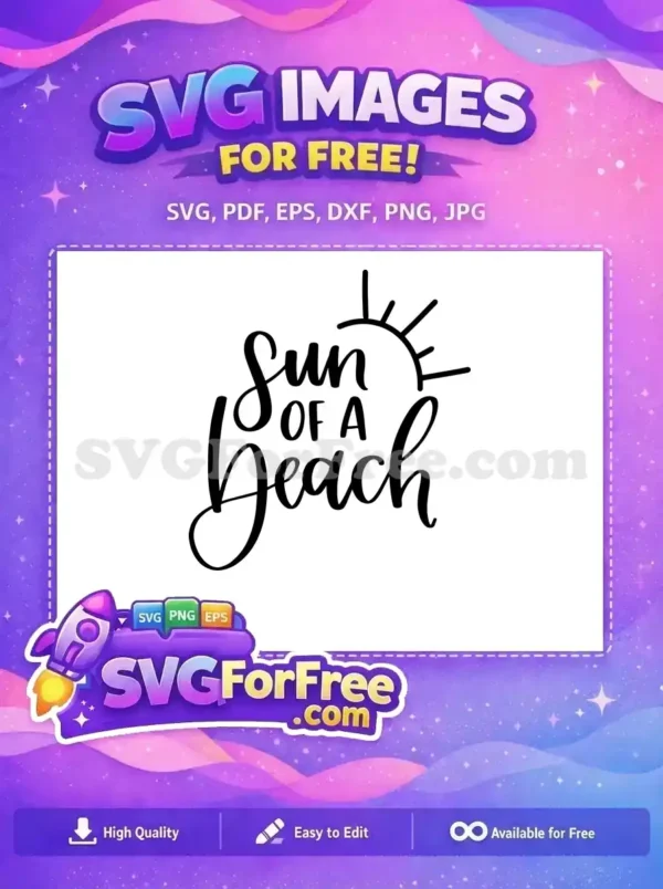 Free Summer Sun Free Beach Quote T shirt Free SVG