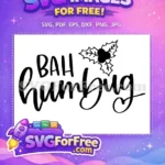 Free Holly Berries Free Calligraphy Text Grinch Free SVG - Instant Download
