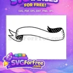 Free Black Ribbon Banner Free T shirt Quotes Free SVG - Instant Download
