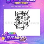 Free Beautiful Girl Free You Can Do Bold Free SVG - Instant Download