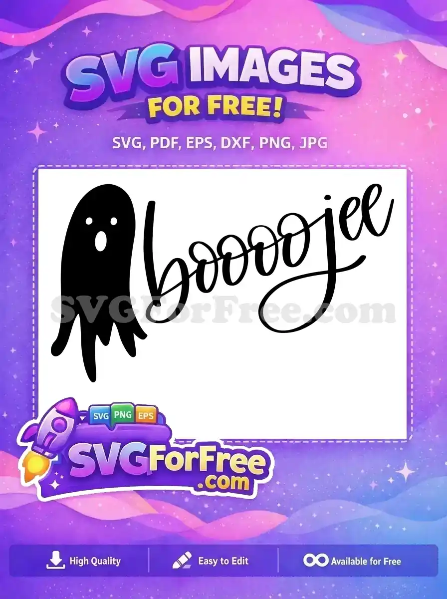 Free Spooky Ghost Free Booojee Halloween T shirt Free SVG