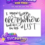 Free Travel Quote Free Checkbox Design T shirt Free SVG - Instant Download