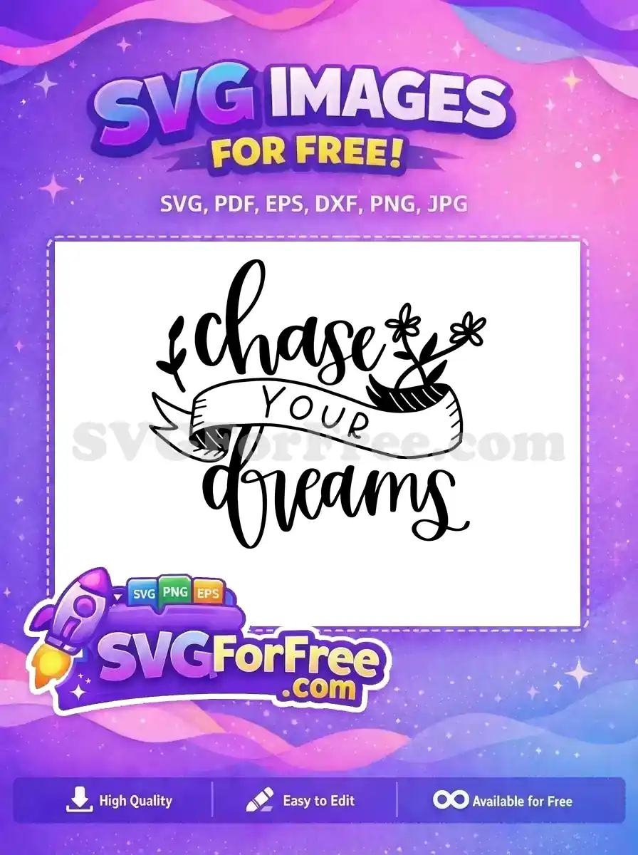 Free Calligraphy Banner Free Floral Accents T shirt Quotes Free SVG